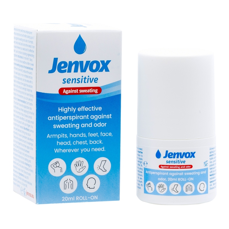 Jenvox Sensitive - šetrný přípravek proti pocení a zápachu