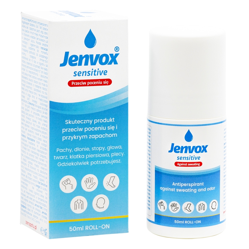 Jenvox Sensitive - delikatny antyperspirant przeciw poceniu się i nieprzyjemnemu zapachowi