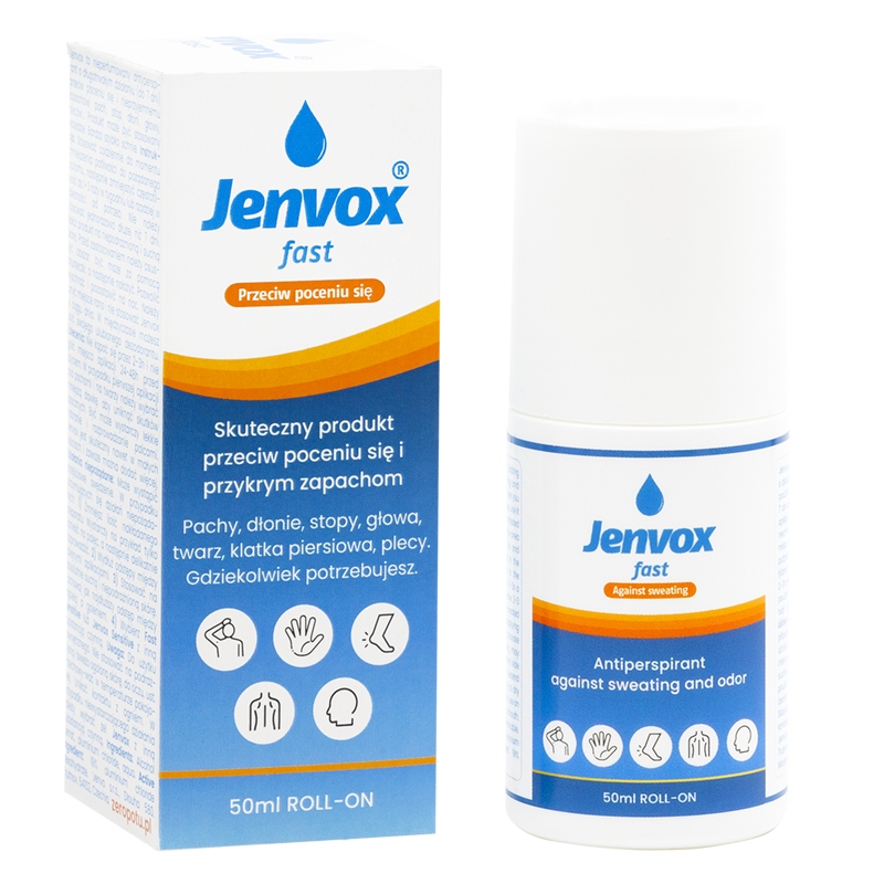 Jenvox Fast antyperspirant przeciw nadmiernemu poceniu się w dowolnym miejscu na ciele